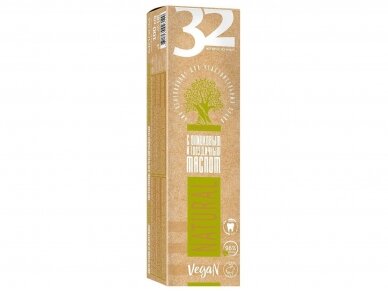 32 PEARLS HERBAL dantų pasta  Biobalinimas su alyvuogių ir gvazdikėlių aliejumi 100 g