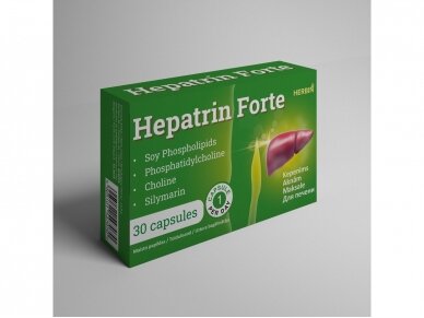 Maisto papildas  Herbin HEPATRIN Forte Kepenims30 kapsulių