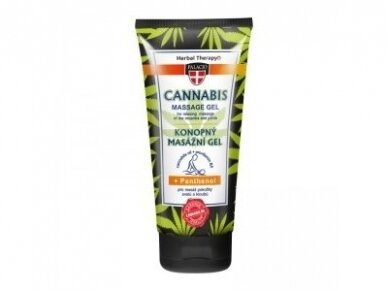 CANNABIS masažinis gelis su pantenoliu 200ml.