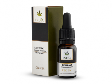 CBD kanapių ekstraktas 5% 10 ml.