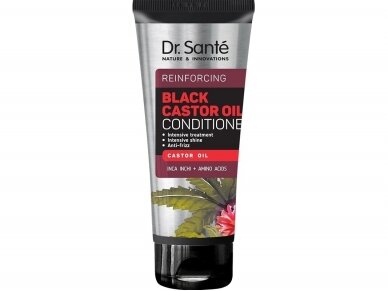 DR. SANTE Plaukų balzamas-kondicionierius BLACK CASTOR OIL 200 ml.