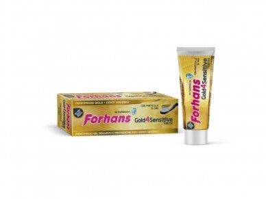 Forhans Dantų pasta GOLD 4 Sensitive teeth 75 ml.