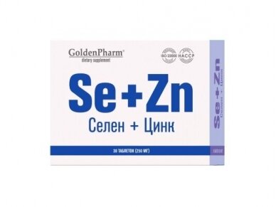 GoldenPharm Selenas+Cinkas nr.30