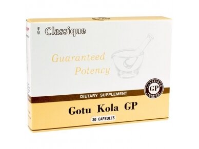 Gotu kola GP N30 Santegra maisto papildas