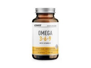 ICONFIT Maisto Papildas Omega 3-6-9 1000 mg. 90  minkštųjų kaps.