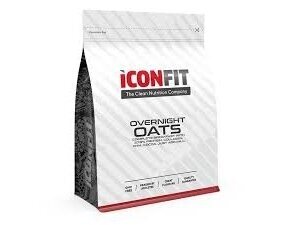 ICONFIT Overnight Oats (pilno grūdo avižų) Košė (1 kg) Šokolado - žemės riešutų skonio