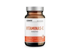 ICONFIT Maisto Papildas Vitaminas C (ne-rūgštus) 90 kaps.