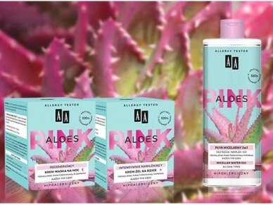 AA Pink Aloes  Intensyviai drėkinantis veido kremas 50 ml 1