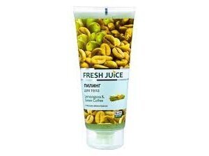 FRESH JUICE Kūno šveitiklis su citrinžolės aliejumi ir žalia kava, 200 ml