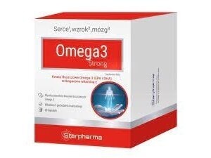 Maisto papildas Omega - 3 Strong 1000 mg. 60 kapsulių