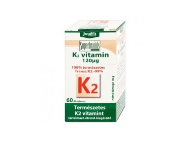 MAISTO PAPILDAS K2 VITAMINAS 60 tab.. "JUTAVIT"