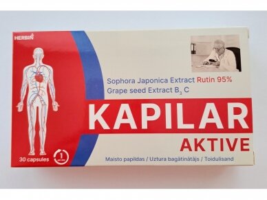 Maisto papildas Kapiliar aktiv 30 kaps.