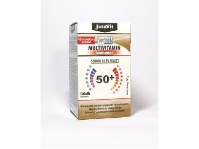 MAISTO PAPILDAS MULTIVITINAI IMMUNER SENIOR 50+ SU LAKTOBACILOMIS JUTAVIT 45 TAB. 1