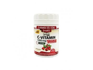 Maisto papildas VITAMINAS C 1000 mg. JUTAVIT, 100 Tab..