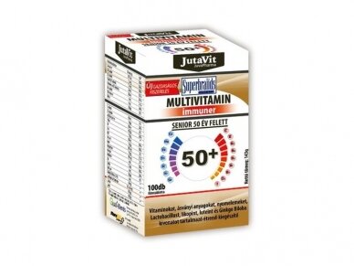 Multivitaminai Imunitetui senjor 50+ su laktobacilomis  100 tabl.