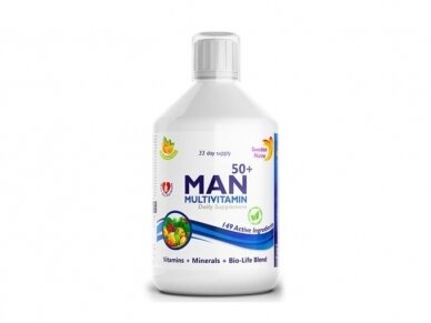 Swedish Nutra Multivitaminai Man 50+, 500 ml.