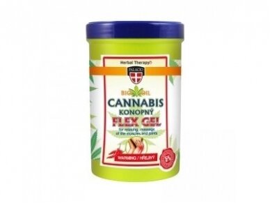 Palacio CANNABIS Flex šildantis masažinis gelis 380ml.