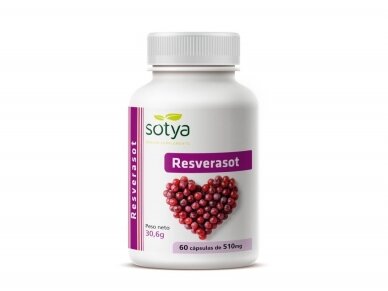 Resveratrolis 510 mg. 60 kapsulių SOTYA