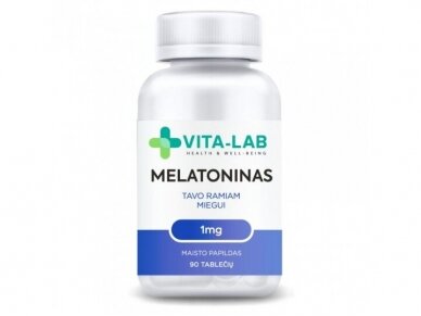 VITA-LAB maisto papildas Melatoninas 1 mg, N90