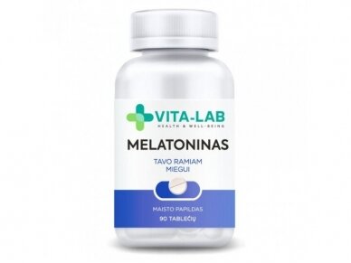 VITA-LAB maisto papildas Melatoninas 2 mg, N90