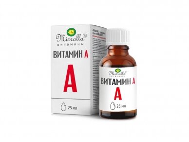 VITAMINAS A (RETINILO PALMITATAS) MIRROLA, 25 ml.